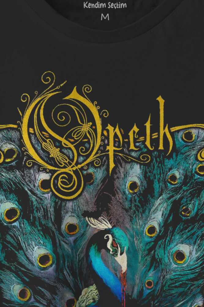 Opeth Metal Music Baskılı Siyah Regular Fit Tişört (1)