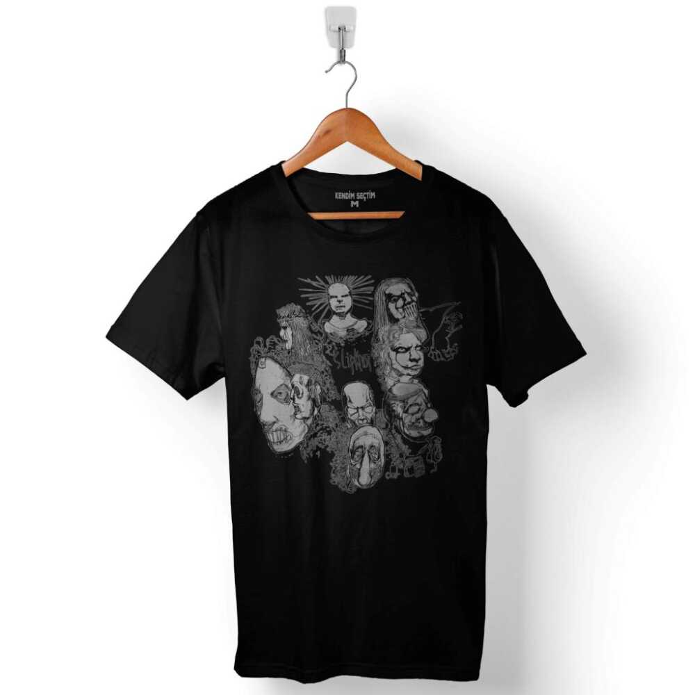 Slipknot Mick Thomson Logo Tasarım Baskılı Tişört Unisex