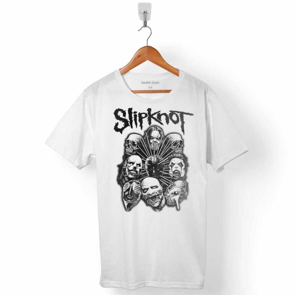 Slipknot Maske Rock Band Established 1995 Erkek Tişört