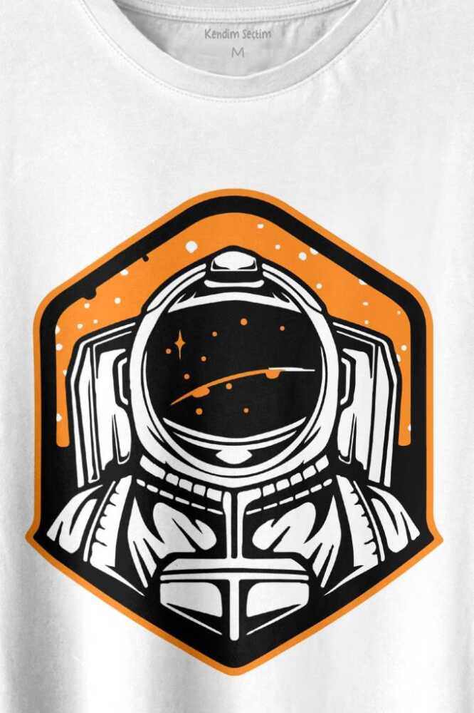 Solana Sol Astronot Crypto Coin Logo Baskılı Beyaz Tişört Unisex (1)