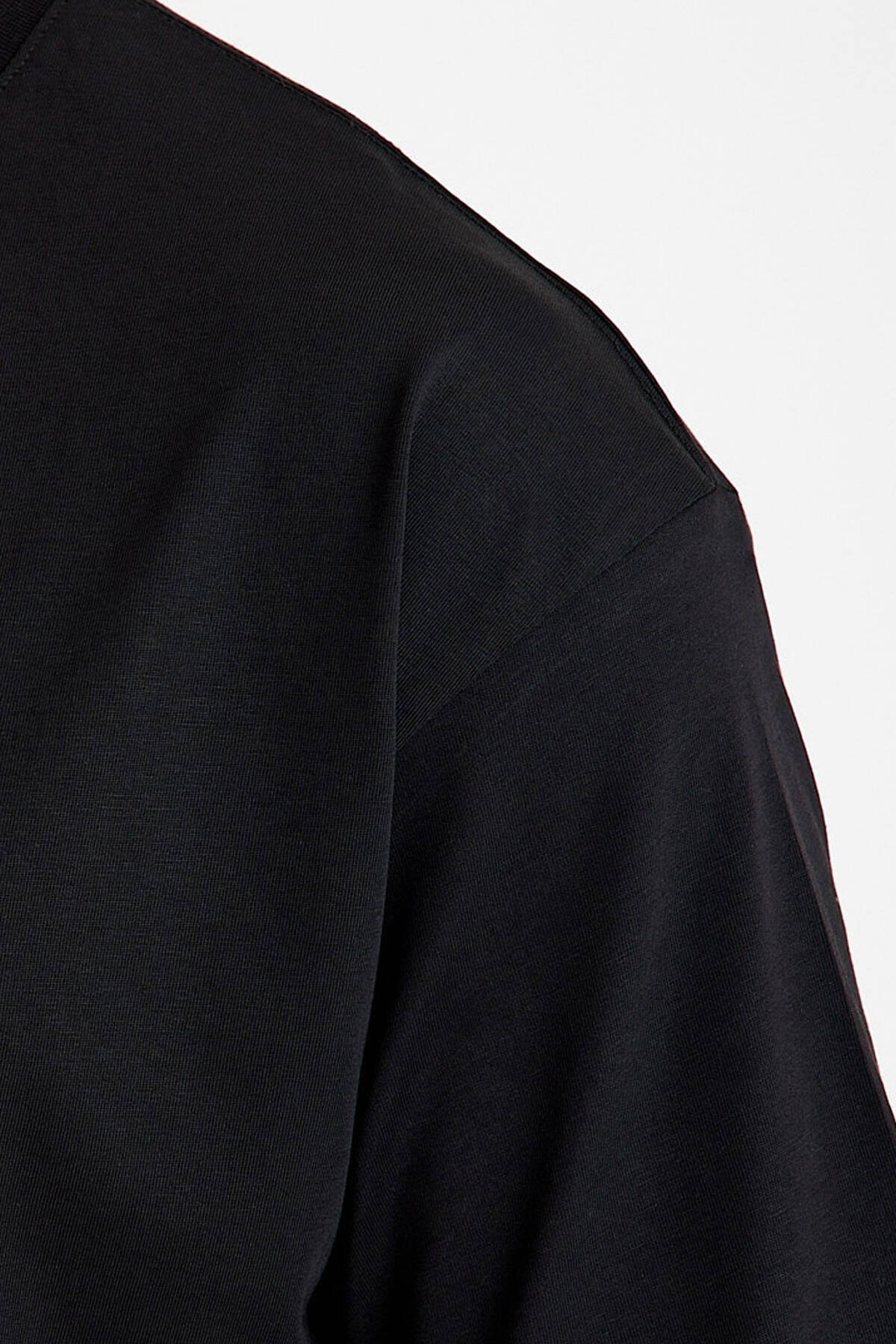 Solo il Gala Sadece Sarı Kırmızı Maske Baskılı T-shirt Siyah Tişört - 5