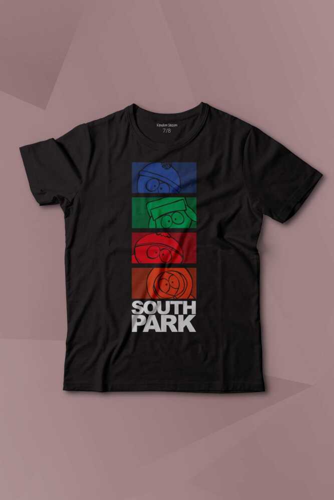 South Park Stan Kyle Cartman Kenny Dizi Film Baskılı Çocuk Tişört Kısa Kollu