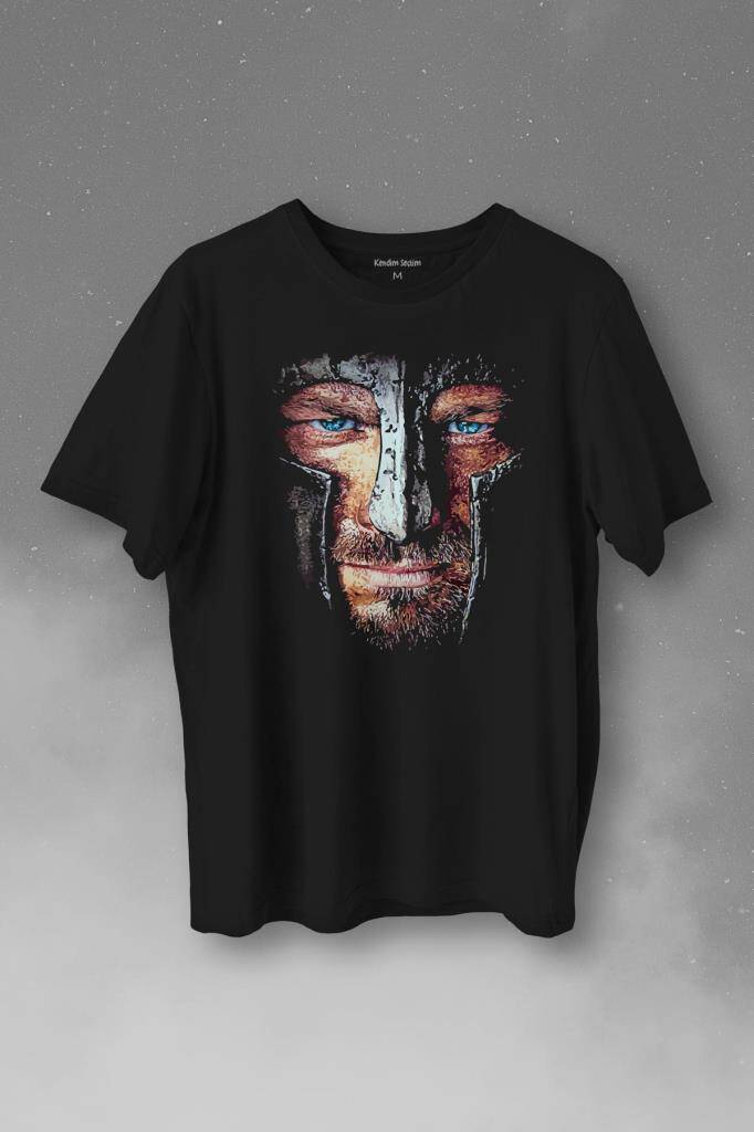 Spartacus The Trakyalı Andy Whitfield Baskılı Siyah Tişört Unisex