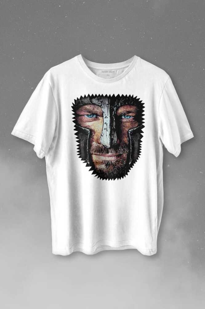 Spartacus The Trakyalı Andy Whitfield Baskılı Beyaz Tişört Unisex