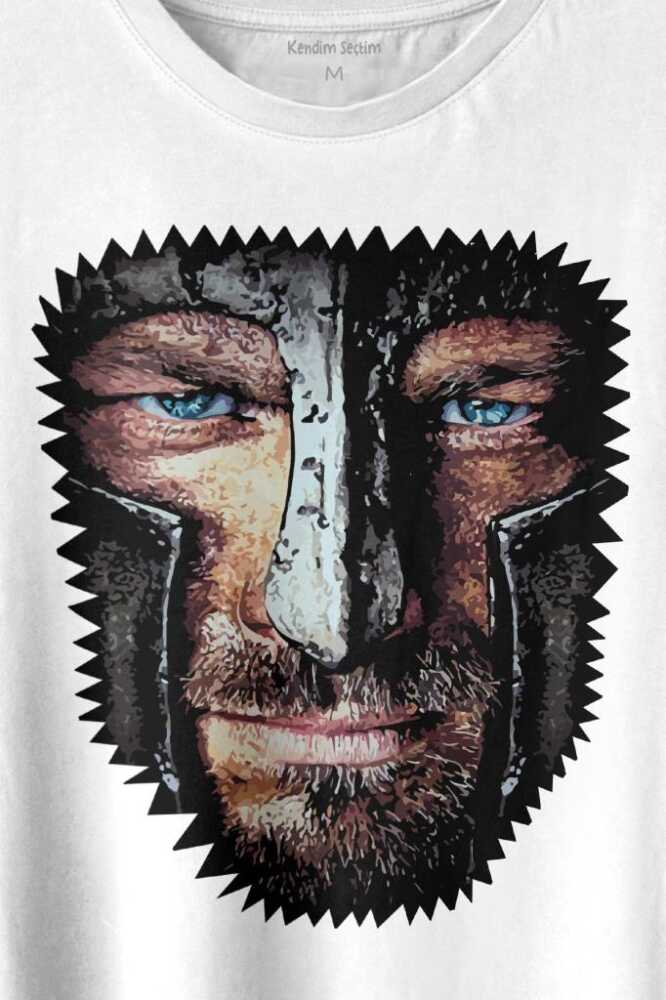 Spartacus The Trakyalı Andy Whitfield Baskılı Beyaz Tişört Unisex (1)
