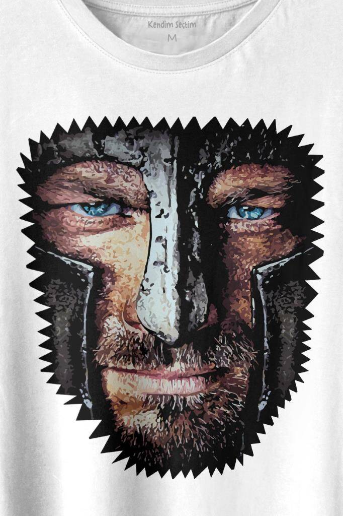 Spartacus The Trakyalı Andy Whitfield Baskılı Beyaz Tişört Unisex (1)