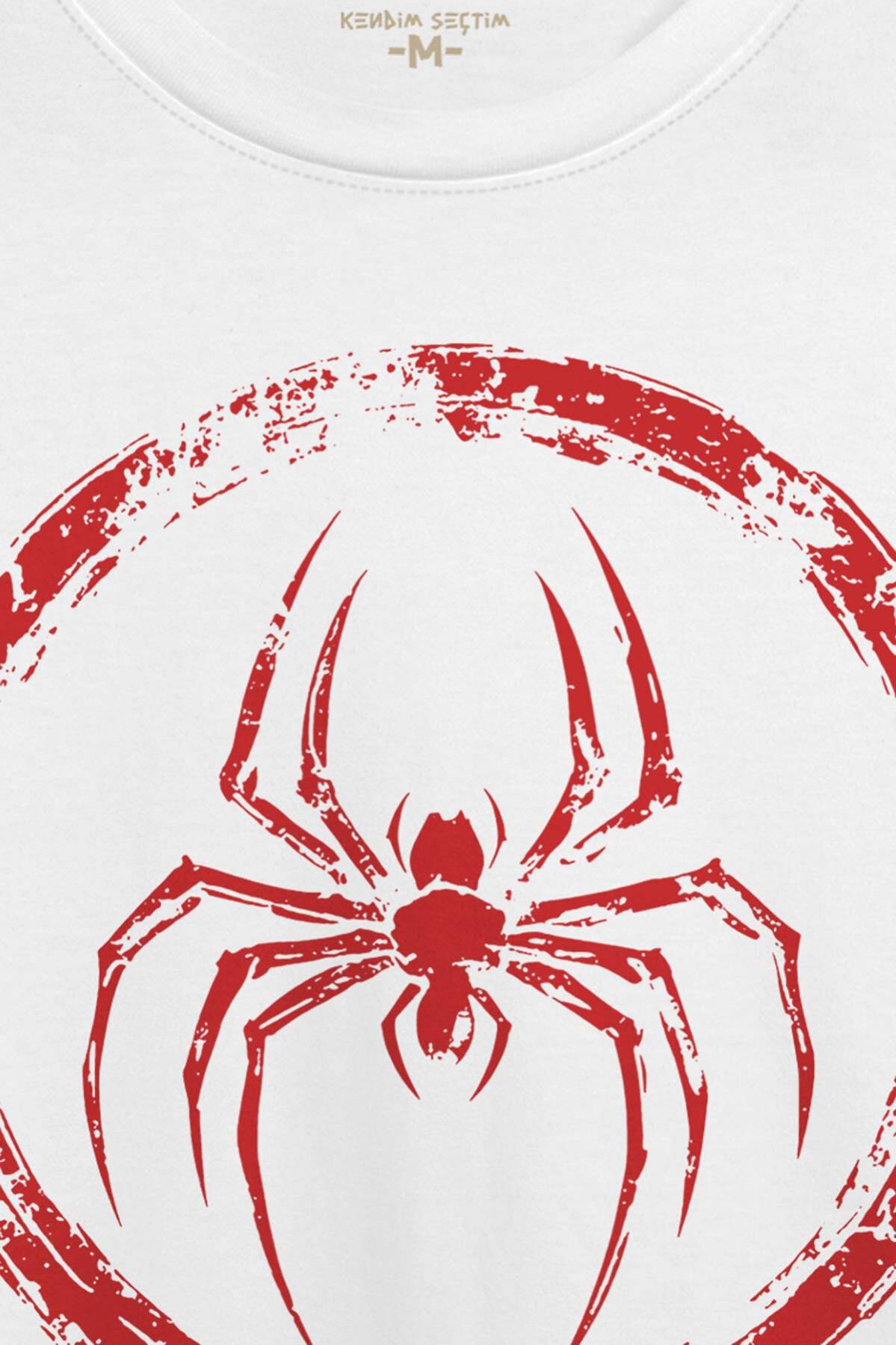 Spider Örümcek Adam Animal Gym Spor Baskılı Beyaz Tişört (1)