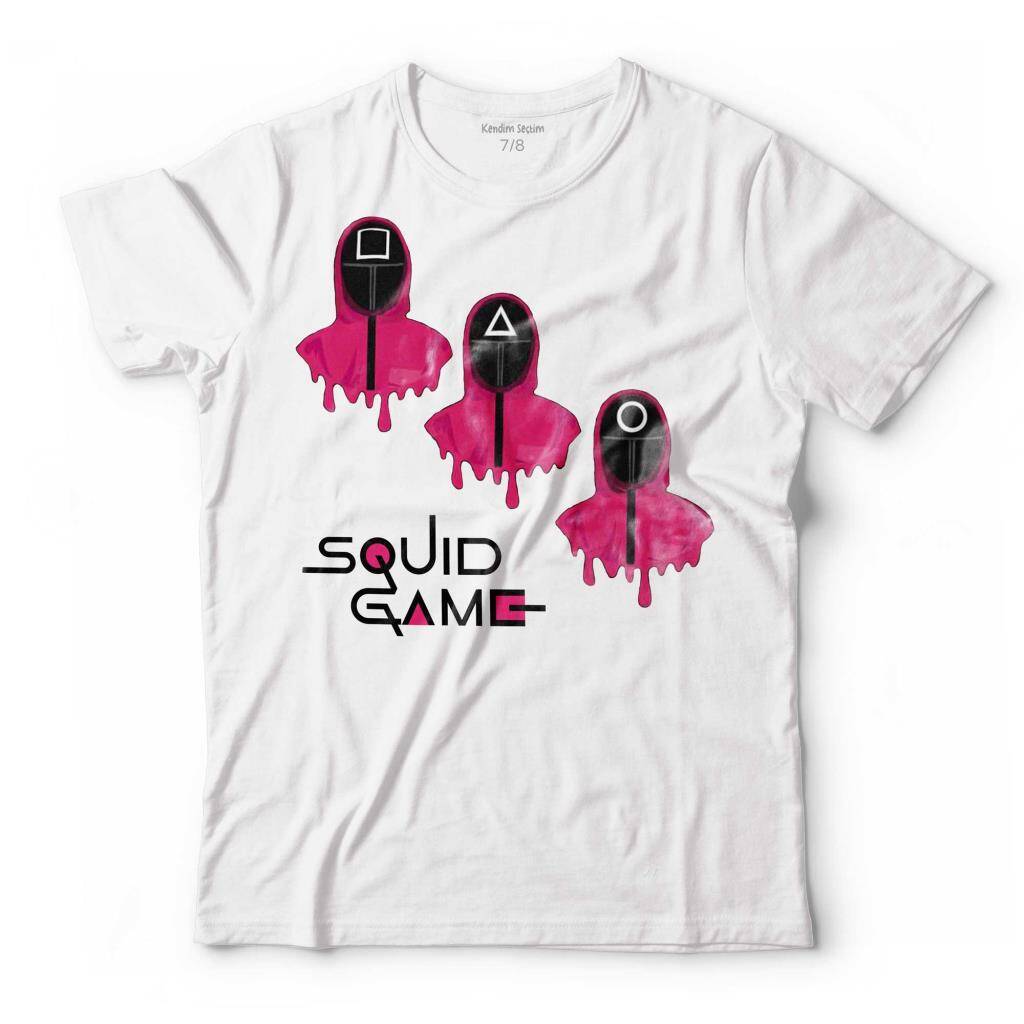 SQUID GAME RED GREEN KIRMIZI YEŞİL IŞIK CARTOON ÇOCUK TİŞÖRT - 1