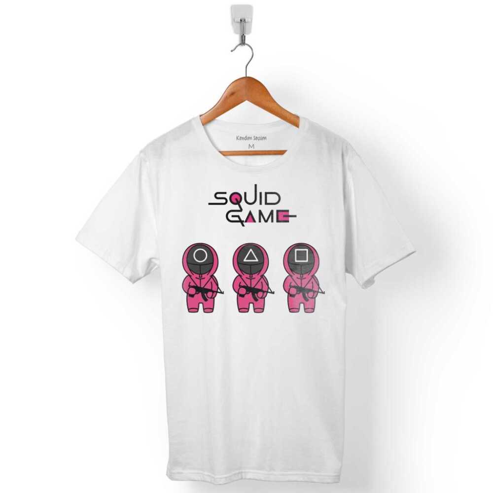 Squid Game Red Green Light Kırmızı Yeşil Işık Cartoon Erkek Tişört