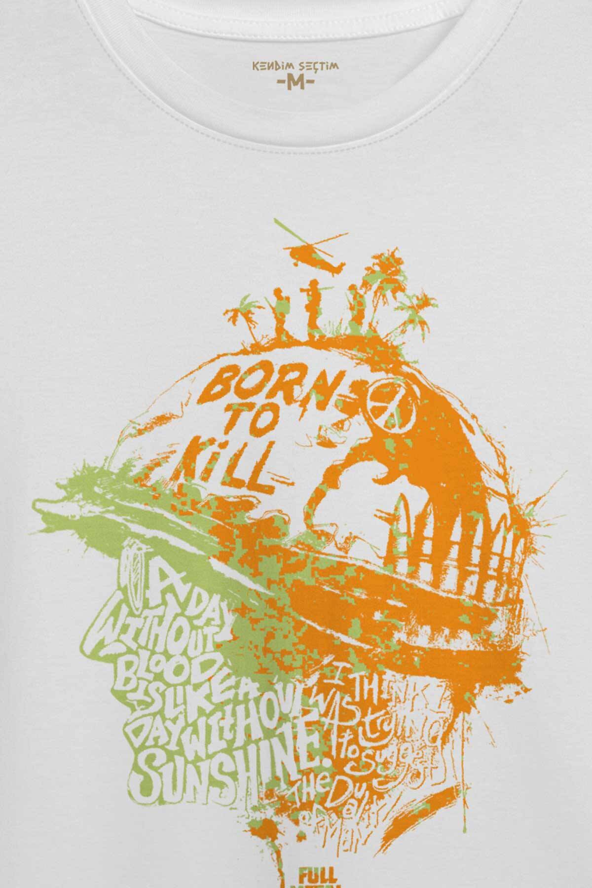Stanley Kubrick Full Metal jacket Filmi 1995 Orange Baskılı Tişört Unisex T-shirt (1)