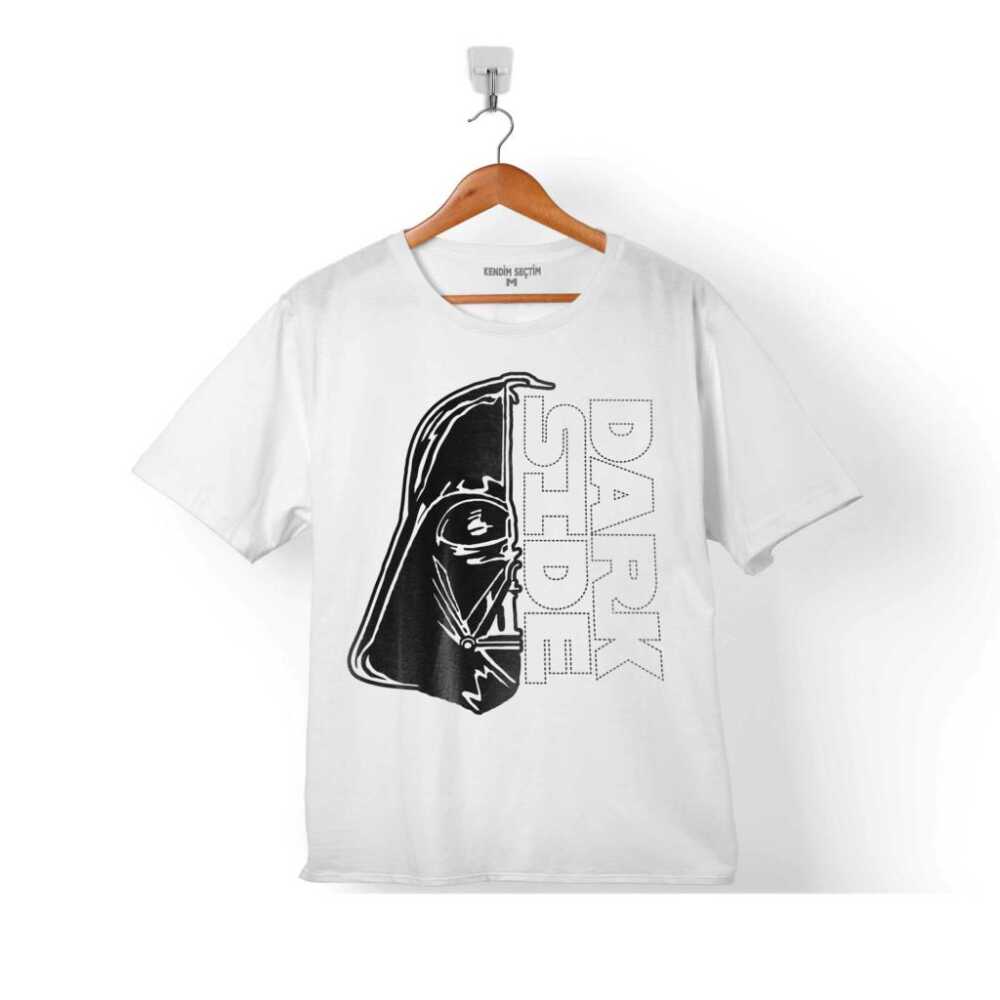 Star Wars Dark Side Darth Vader Çocuk Tişört Beyaz