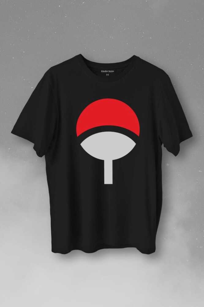 Sasuke Uchiha Otsutsuki Symbol Logo Naruto Baskılı Tişört Unisex T-Shirt