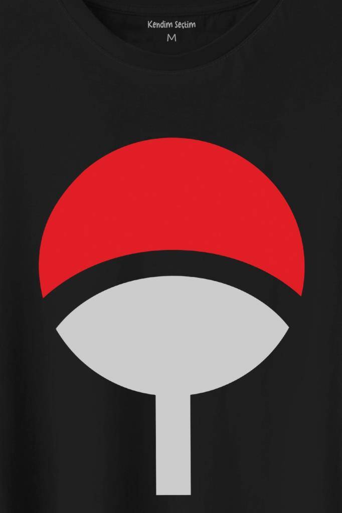 Sasuke Uchiha Otsutsuki Symbol Logo Naruto Baskılı Tişört Unisex T-Shirt (1)
