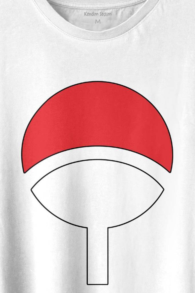 Sasuke Uchiha Otsutsuki Symbol Logo Naruto Baskılı Tişört Unisex T-shirt (1)