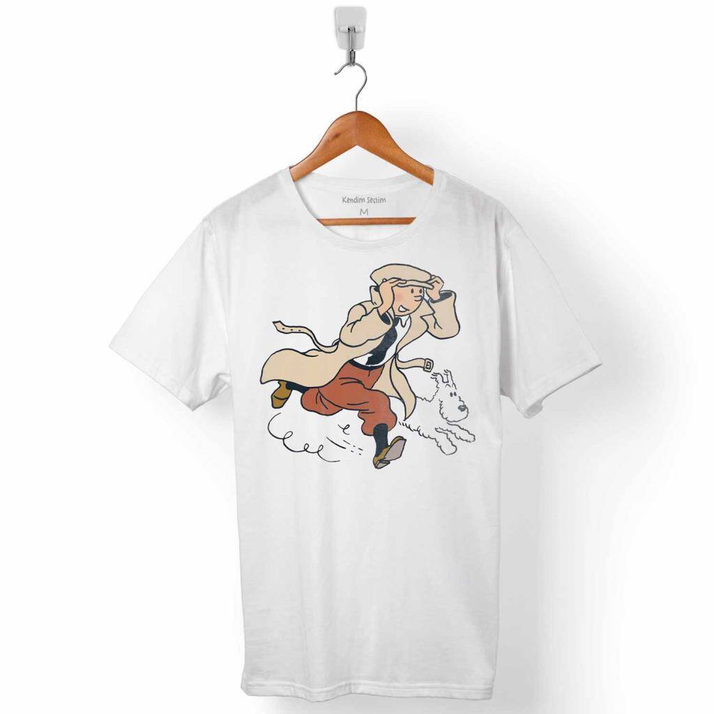 Tenten Ten Ten Baskılı Tişört Unisex T-shirt