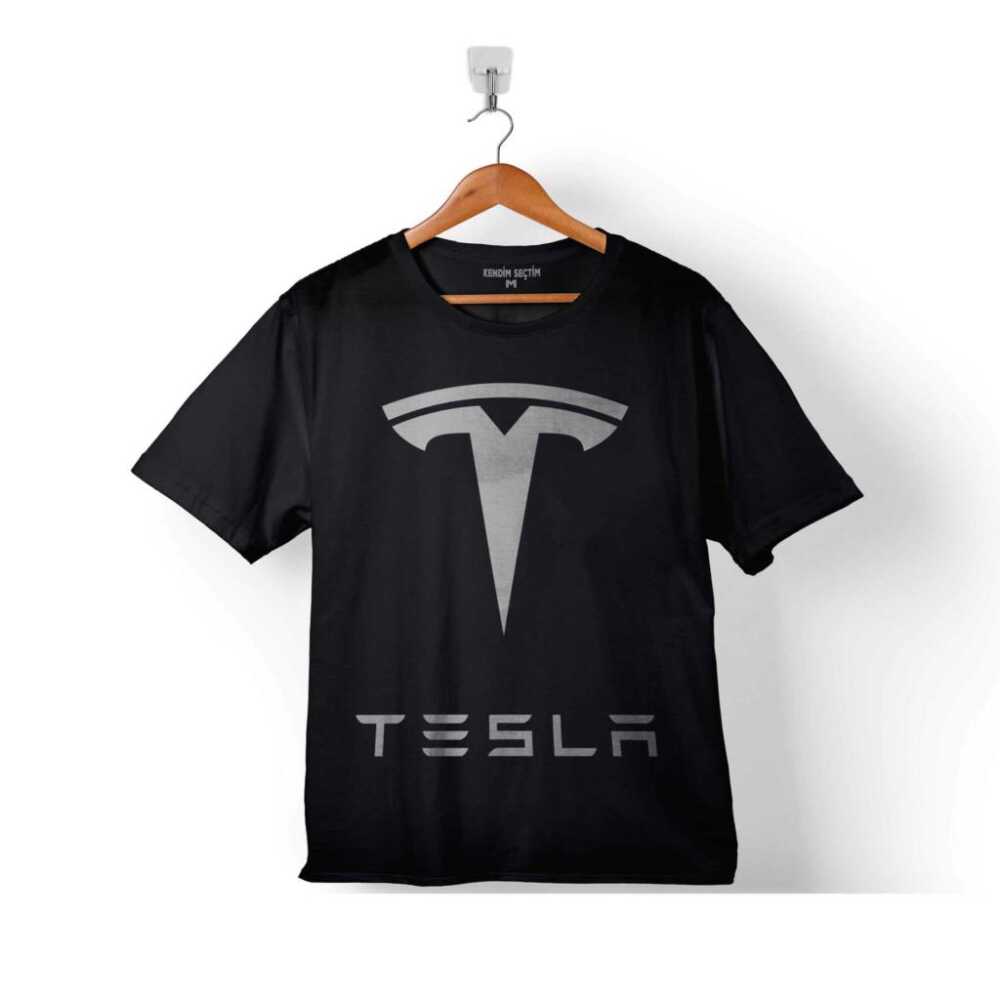 Tesla Motors Nikola Tesla Logo Elon Musk Çocuk Tişört Siyah