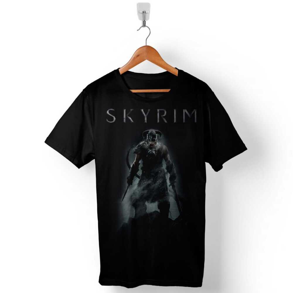 The Elder Scrolls Skyrim Baskılı Tişört Unisex