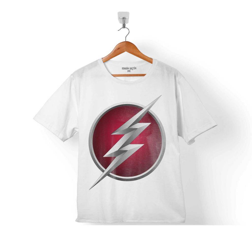 The Flash Logo Çocuk Tişört Beyaz