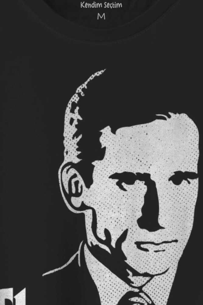 The Office Michael Scott Godfather Dunder Mifflin Baskılı Siyah Unisex Tişört (1)