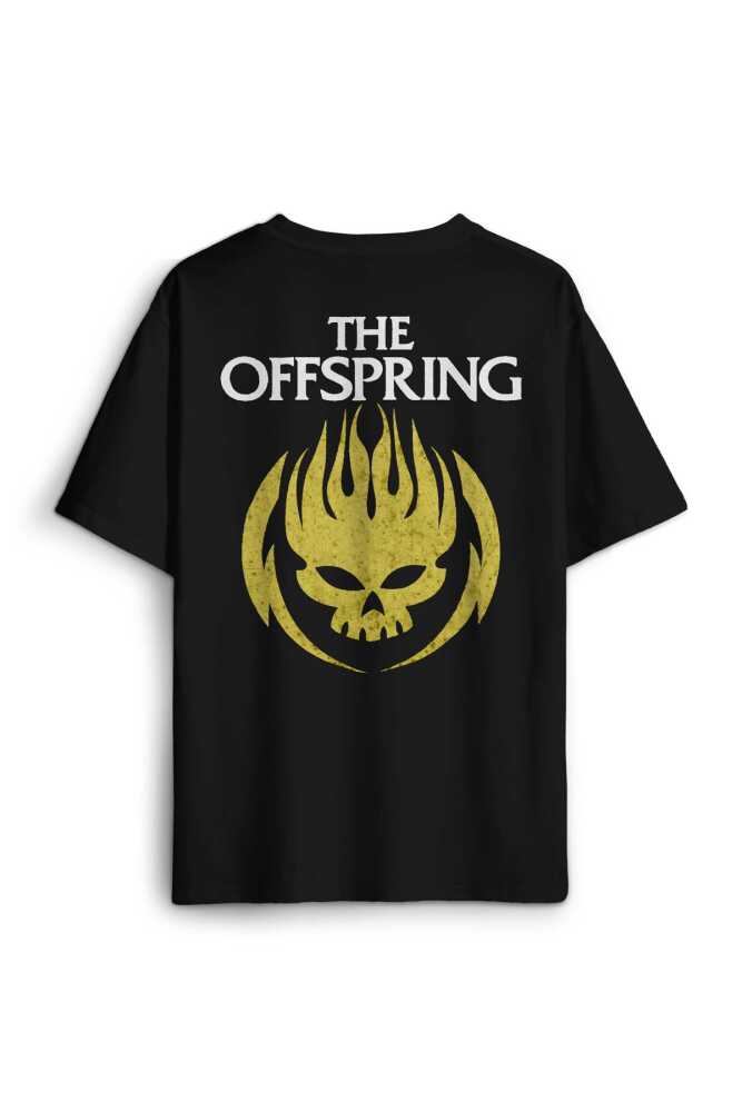 The Offspring Rock Punk Music Baskılı Oversize Siyah Unisex Tişört