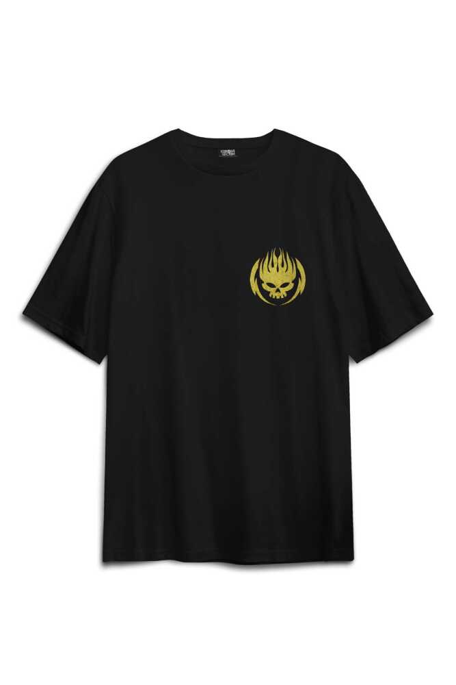 The Offspring Rock Punk Music Baskılı Oversize Siyah Unisex Tişört (1)