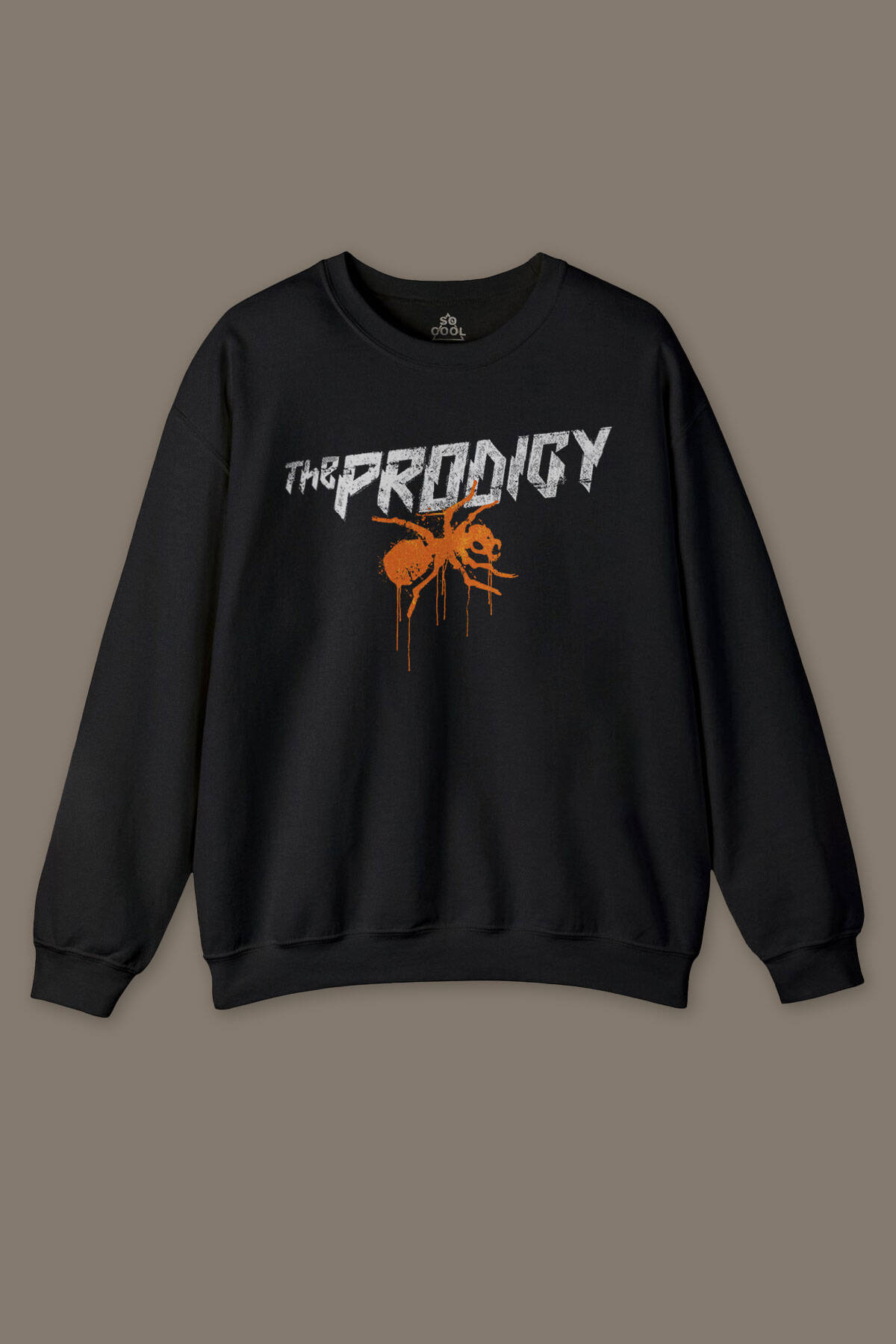 The Prodigy Electronic Dance Music Flint Müzik Karınca Logo Baskılı Sweatshirt