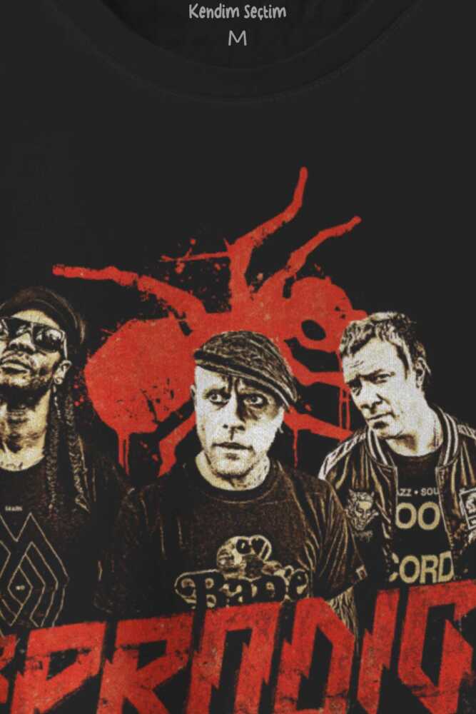 The Prodigy Flint Müzik Karınca Music Electronic Dance Logo Baskılı Tişört Unisex (1)