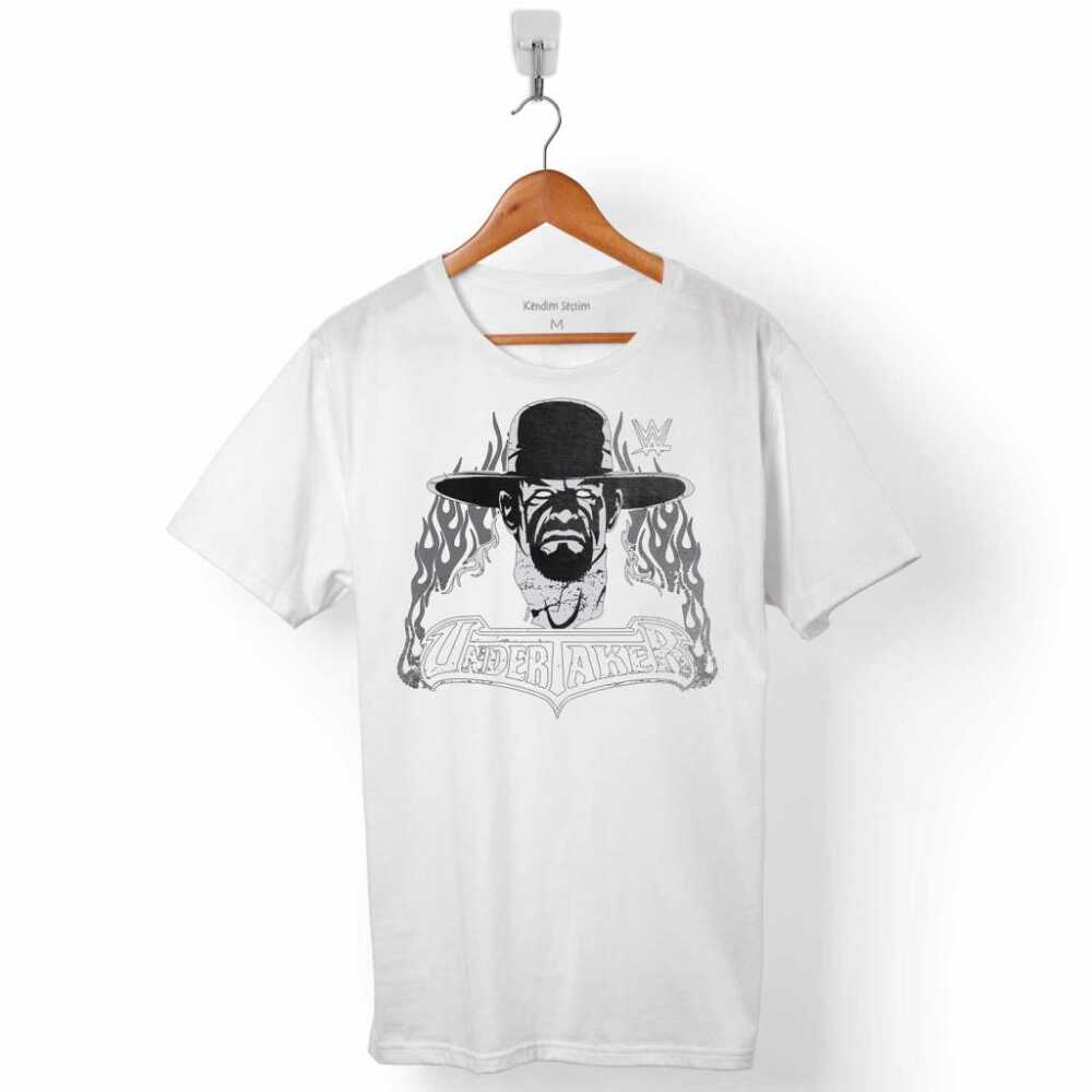 The Undertaker Portre WWE Amerikan Güreşi Erkek Tişört