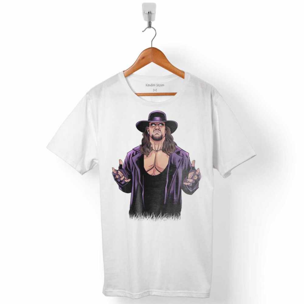 The Undertaker Mor Paltolu WWE Amerikan Güreşi Erkek Tişört