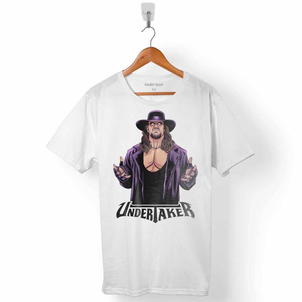 The Undertaker Logolu Çizim WWE Amerikan Güreşi Erkek Tişört