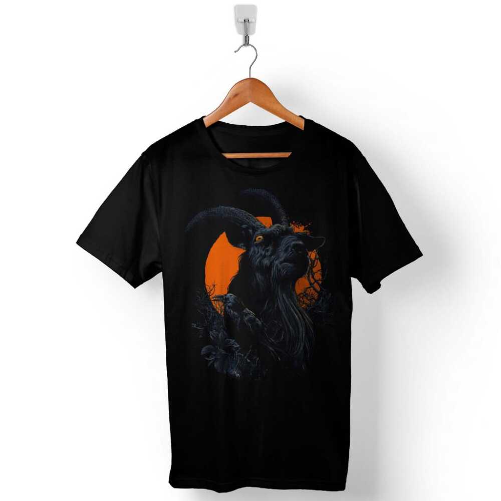 The Witch Poster Keçi Sinema Black Phillip Baskılı Tişört Unisex