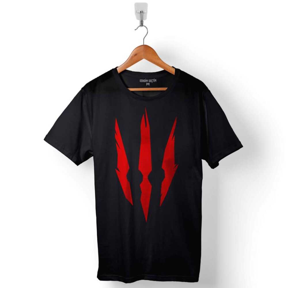 The Witcher 3 III Logo Wild Hunt Baskılı Tişört Unisex