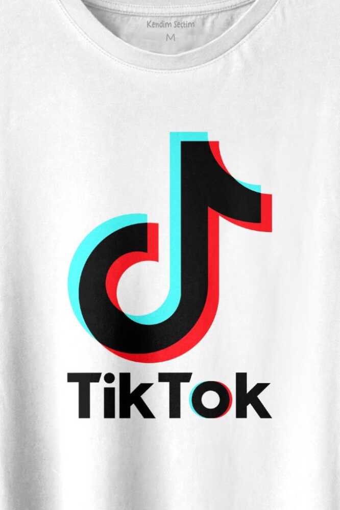 Tik Tok Logo Tiktok Music Video Baskılı Tişört Unisex T-shirt (1)