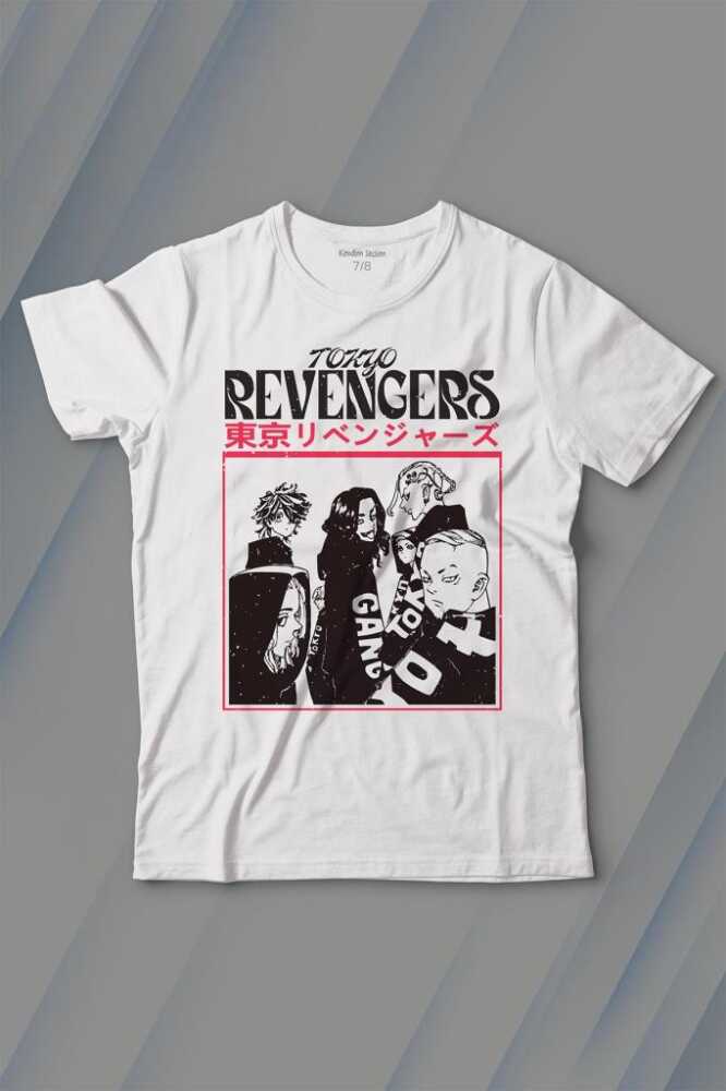 Tokyo Revengers Japan Anime Dizi Japonca Baskılı Tişört Çocuk T-shirt