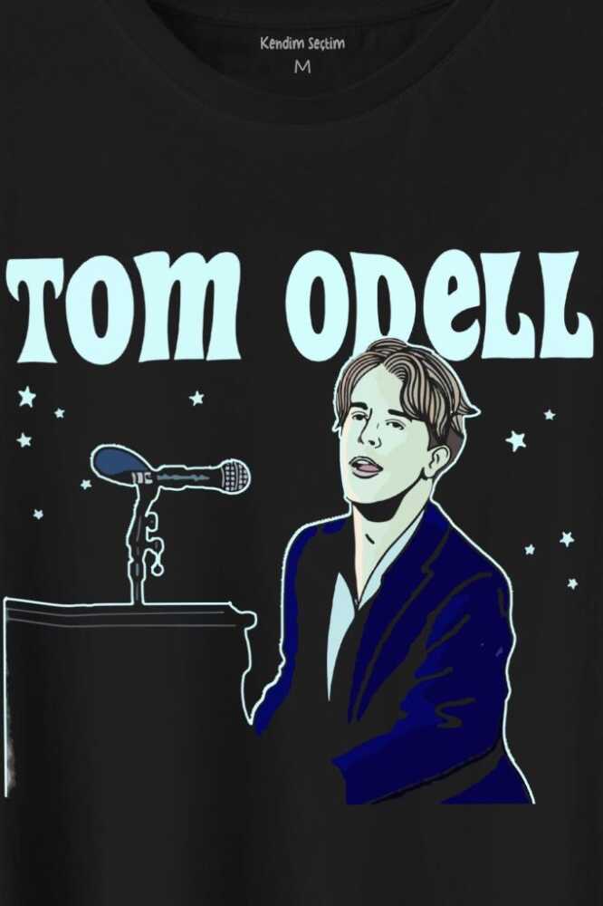Tom Odell Silüet Baskılı Tişört Unisex T-Shirt (1)
