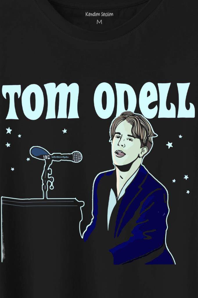 Tom Odell Siluet Baskılı Tişört Unisex (1)
