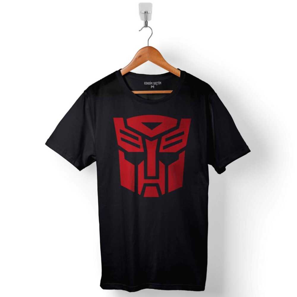 Transformers Logo Baskılı Tişört Unisex