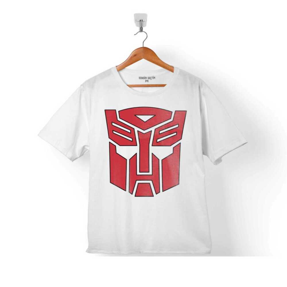 Transformers Logo Çocuk Tişört Beyaz