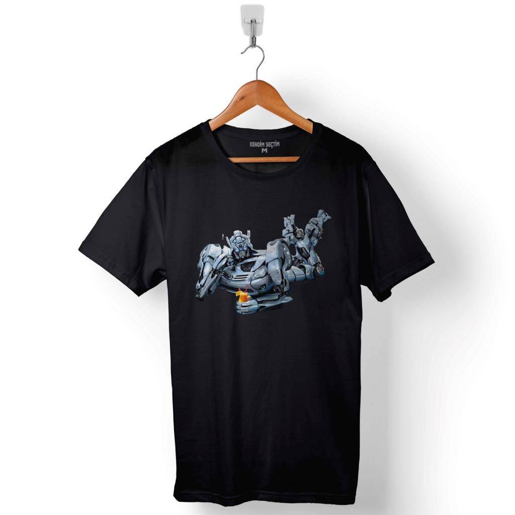 Transformers Optimus Prime Logo Decepticon Baskılı Tişört Unisex