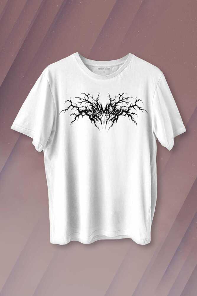 Trap Metal Hip Hop Rap Music Müzik Baskılı Beyaz Unisex Tişört