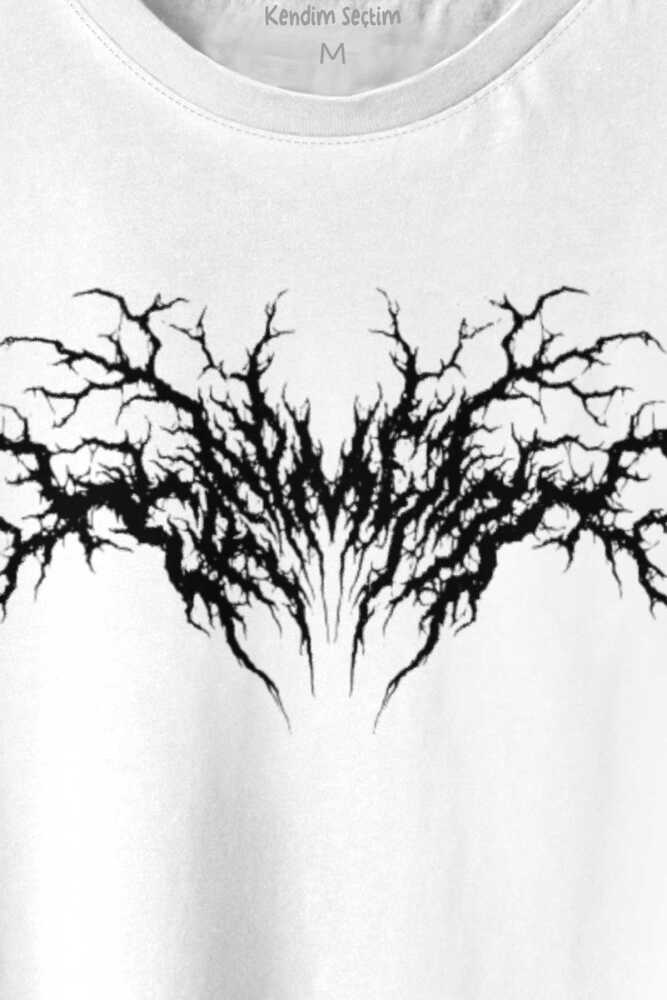 Trap Metal Hip Hop Rap Music Müzik Baskılı Beyaz Unisex Tişört (1)