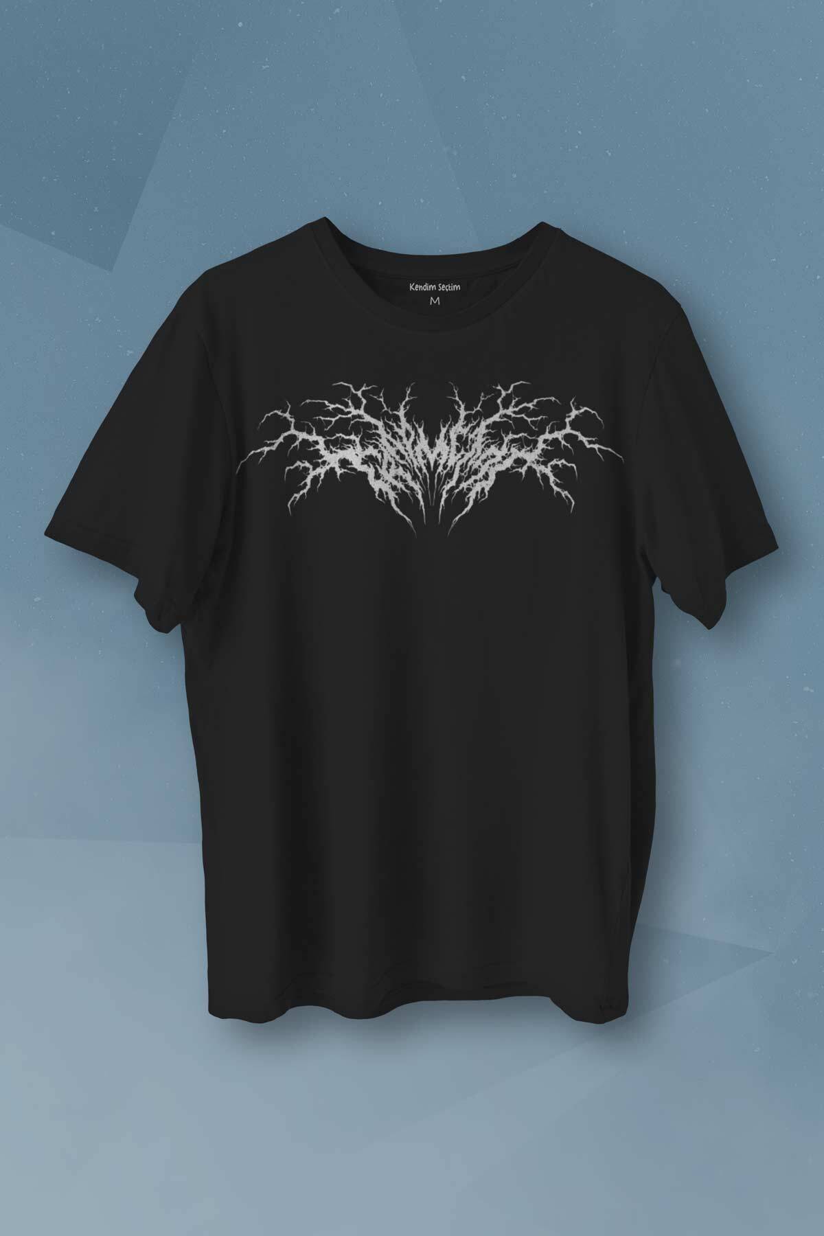 Trap Metal Hip Hop Rap Music Müzik Baskılı Siyah Unisex Tişört