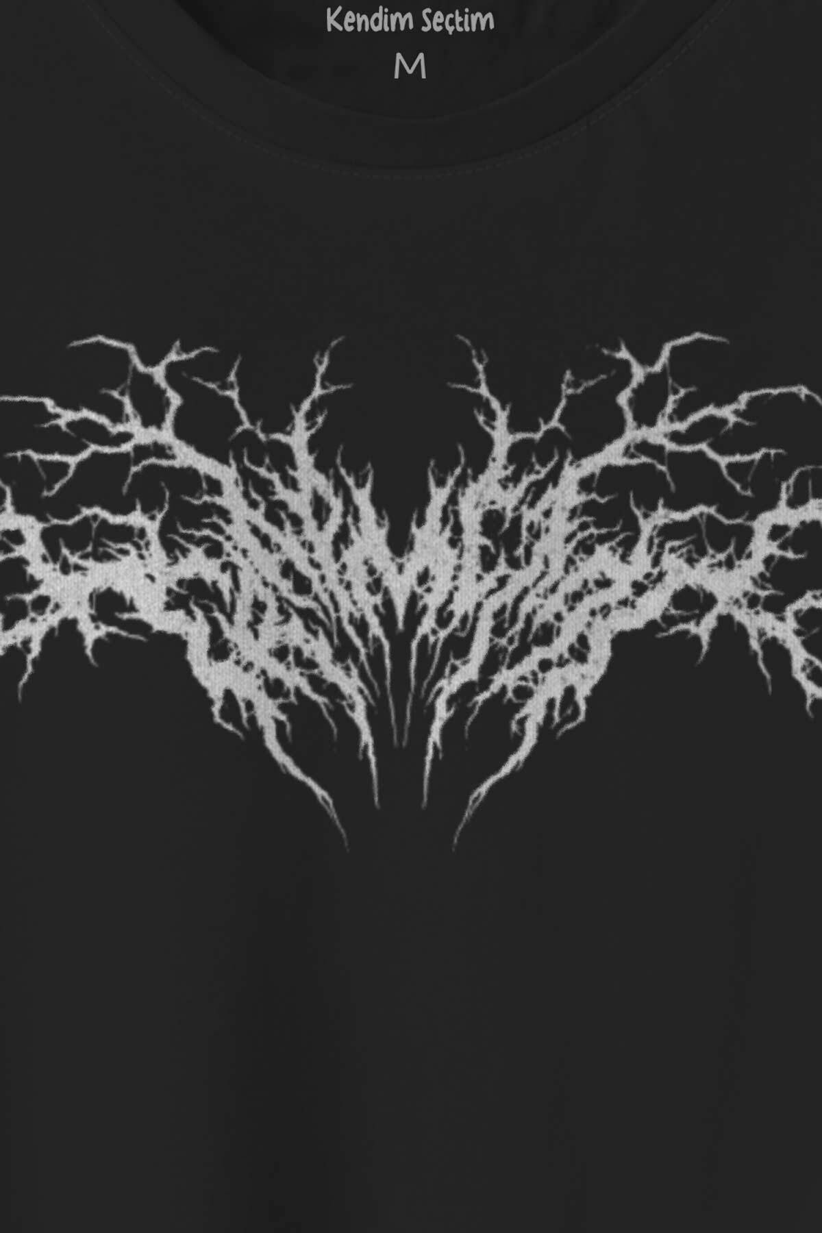 Trap Metal Hip Hop Rap Music Müzik Baskılı Siyah Unisex Tişört (1)