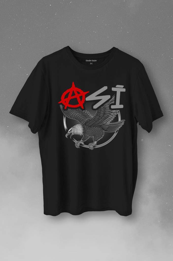 Uçan Kartal Asi Taraftar Baskılı Tişört Unisex