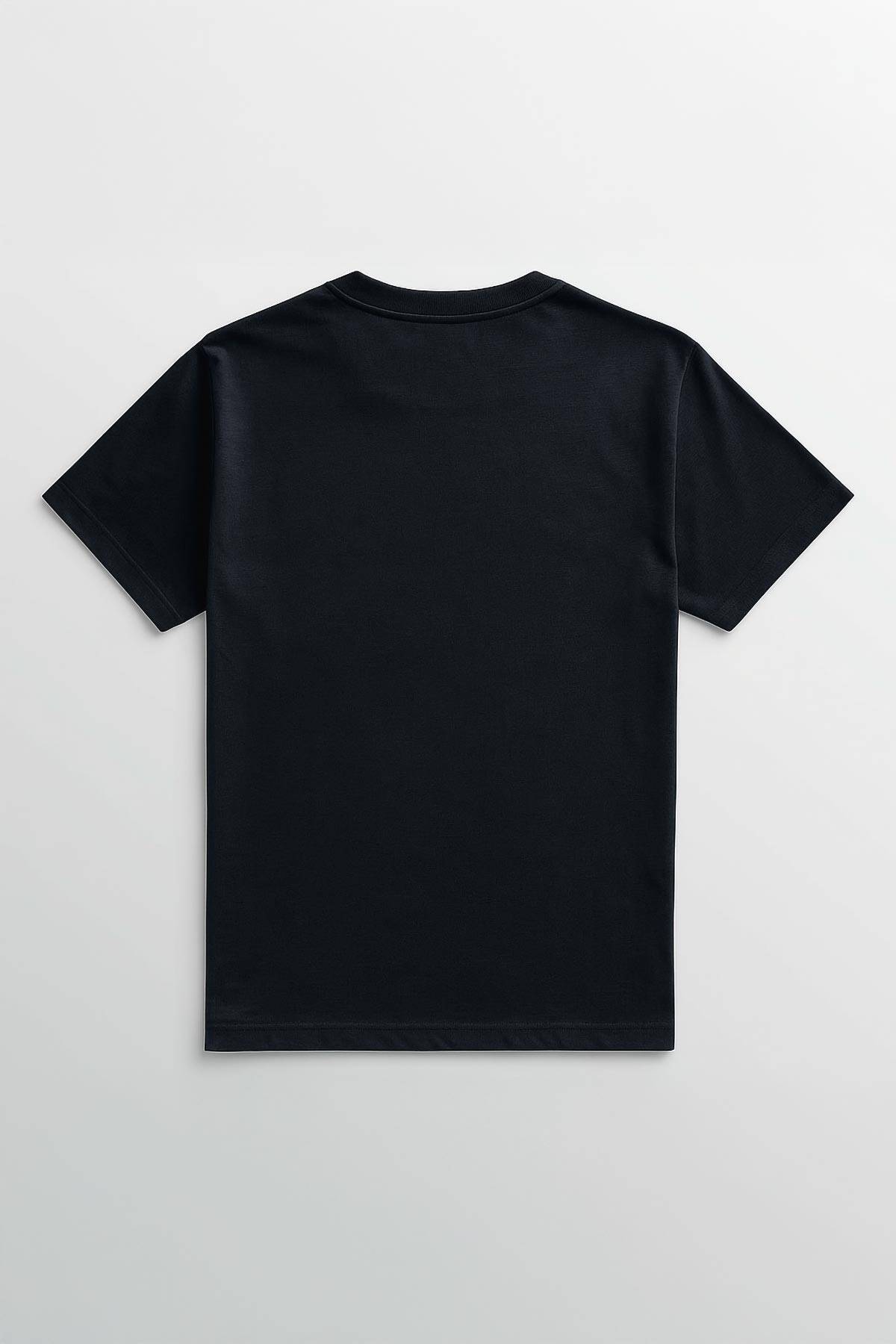 Unisex Lacivert T-shirt Regular Fit Opeth Metal Music Minimal Ön Baskılı Tişört - 3