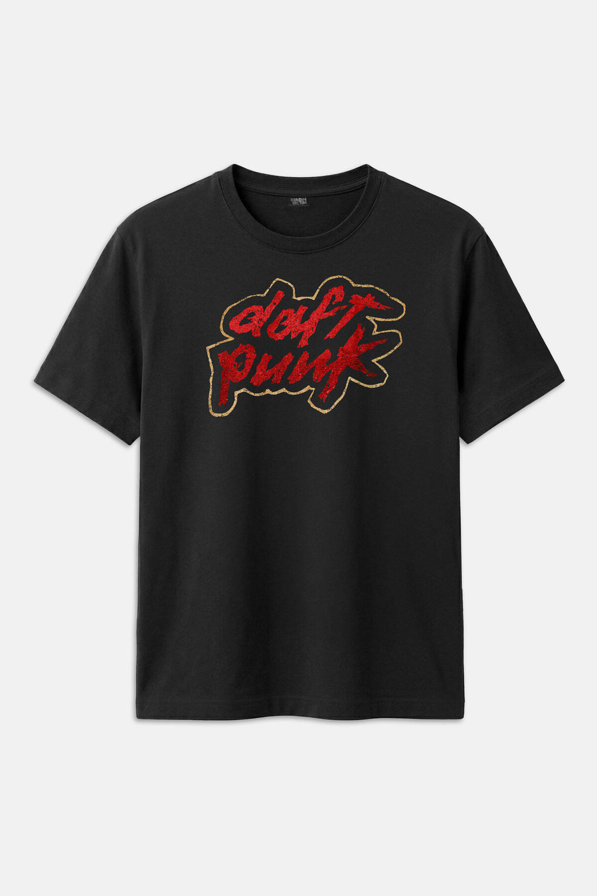 Daft Punk Electronic Music Müzik Siyah Baskılı Unisex Regular Tişört - 3