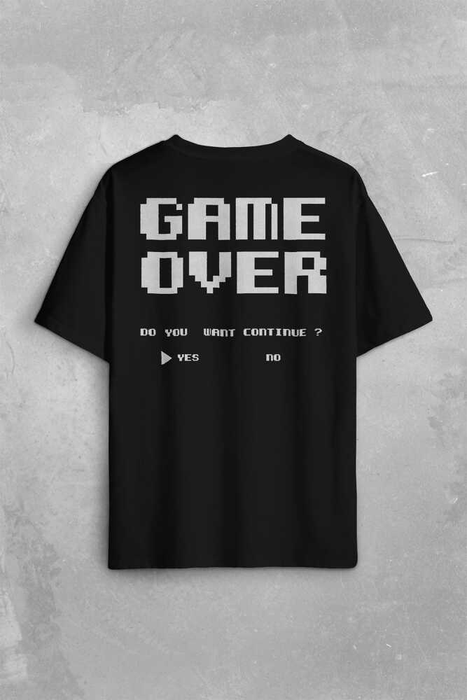 Game Over Atari Retro Pixel Oyun Unisex Oversize Tişört