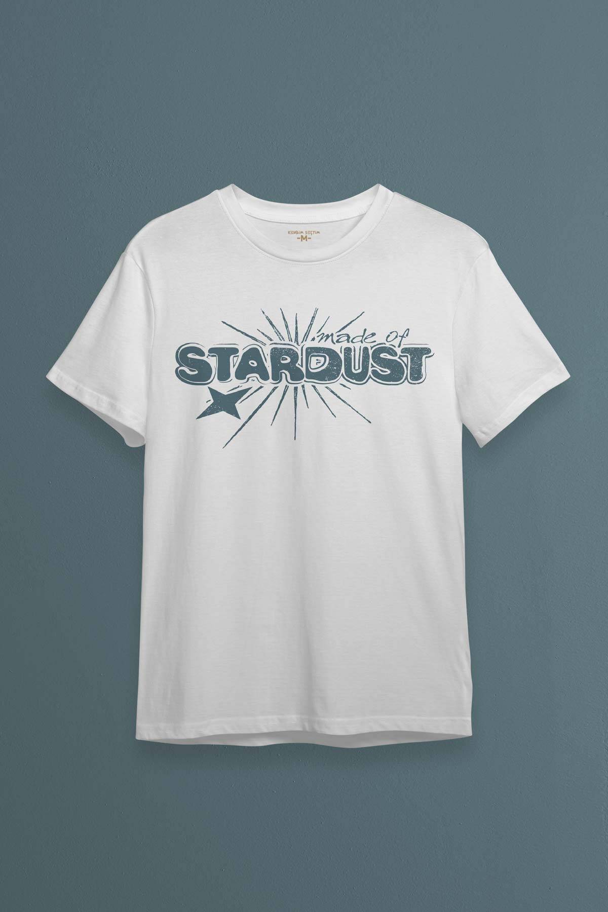 Stardust Yıldız Tozu Y2K Streetwear 90s Doksanlar Vintage Retro Beyaz Unisex Tişört