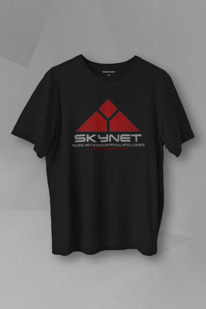 Yapay Zeka Skynet Terminator Artificial Intelligence AI Baskılı Unisex Tişört