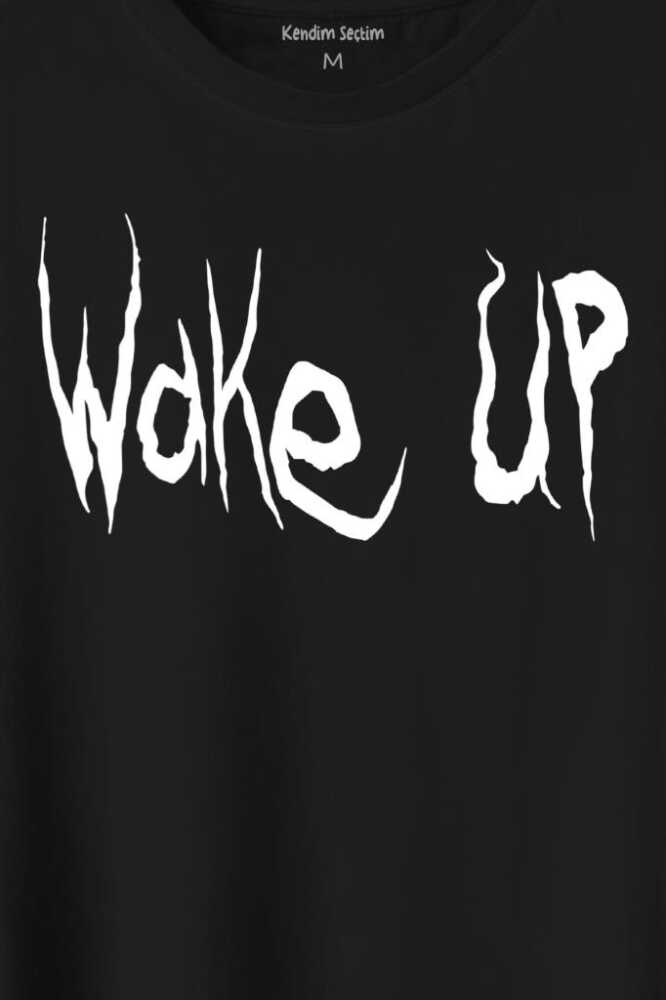 Wake Up Donnie Darko Film Uyan Gothic Dark Baskılı Siyah Tişört Unisex (1)